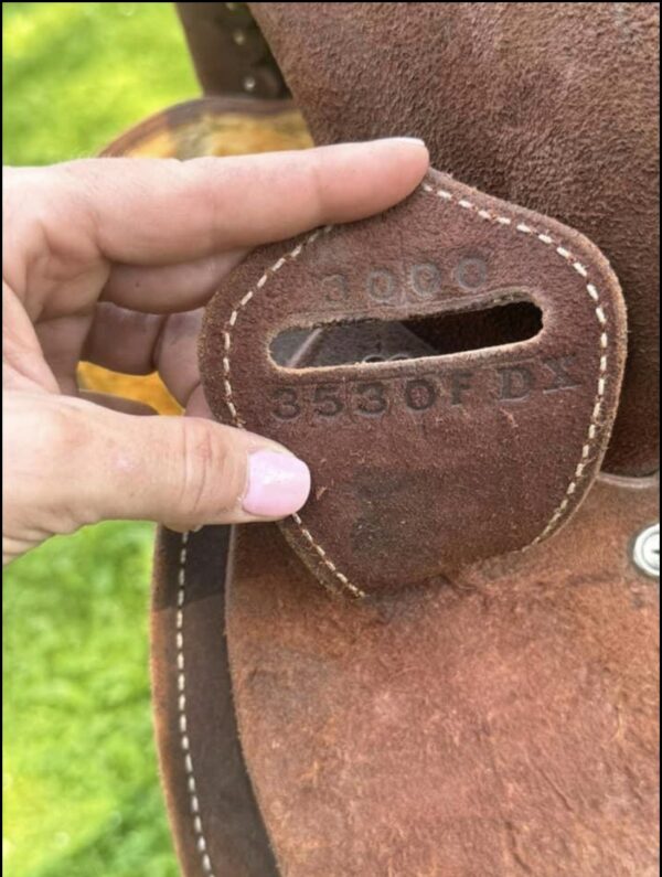 13.5” Fairely Used Burns saddle - Image 2