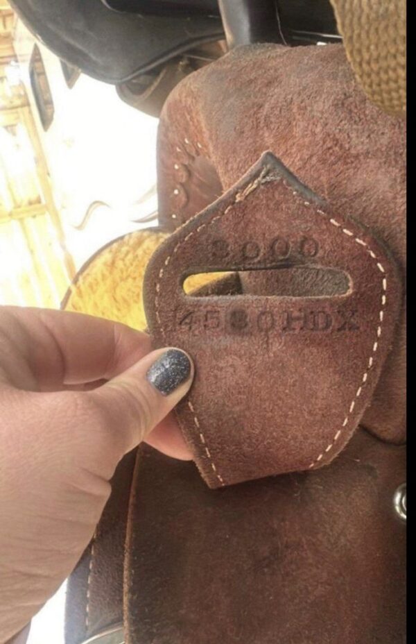 14.5” Fairely Used Burns saddle - Image 4