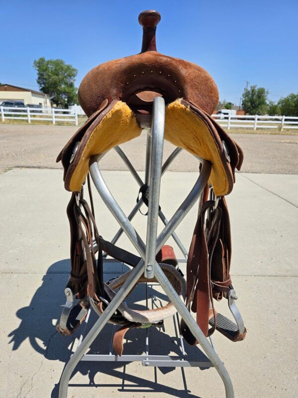 14.5” Fairely Used Burns saddle - Image 3