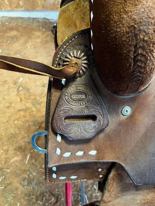 14.5” Used Robbie Philips Saddle - Image 3